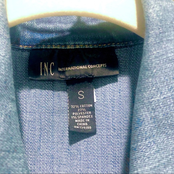 INC International Concepts Jean Jacket - Picture 2 of 7